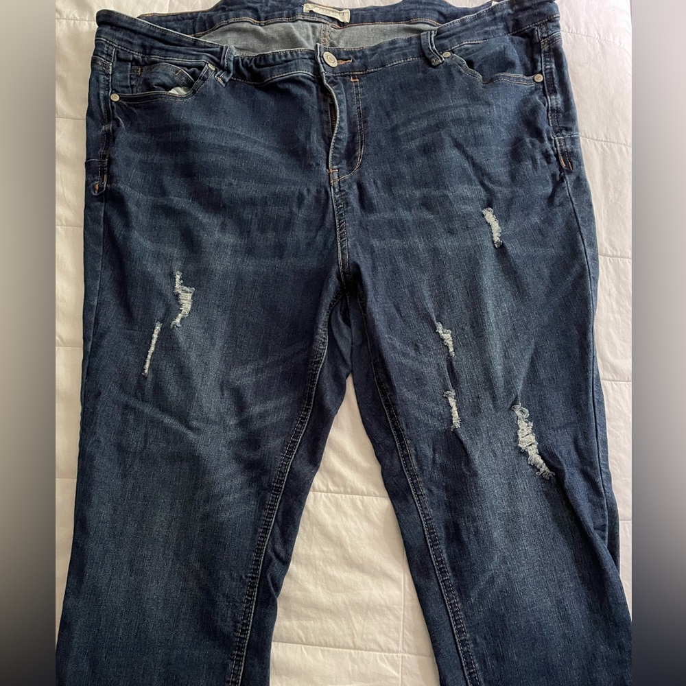 Eloquii Distressed Skinny Jeans Size 20